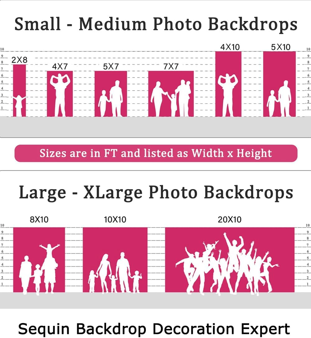 ShinyBeauty Sequin Backdrop-Curtain-5FTx10FT-Burgundy-Sequin Fabric Photo Booth Backdrops 10FT Glitter Curtains Happy Birthday Wine Photography Background