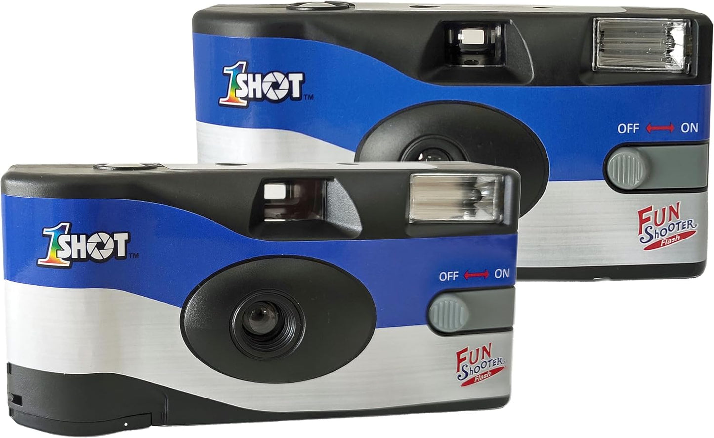 1 Shot Disposable Camera – 35mm One-Time-Use Camera – Single Use Camera with Flash – ASA/ISO 400 Color Film – 27 Exposures – Film Camera Disposable for Party, Wedding, Travel – 2-Pack