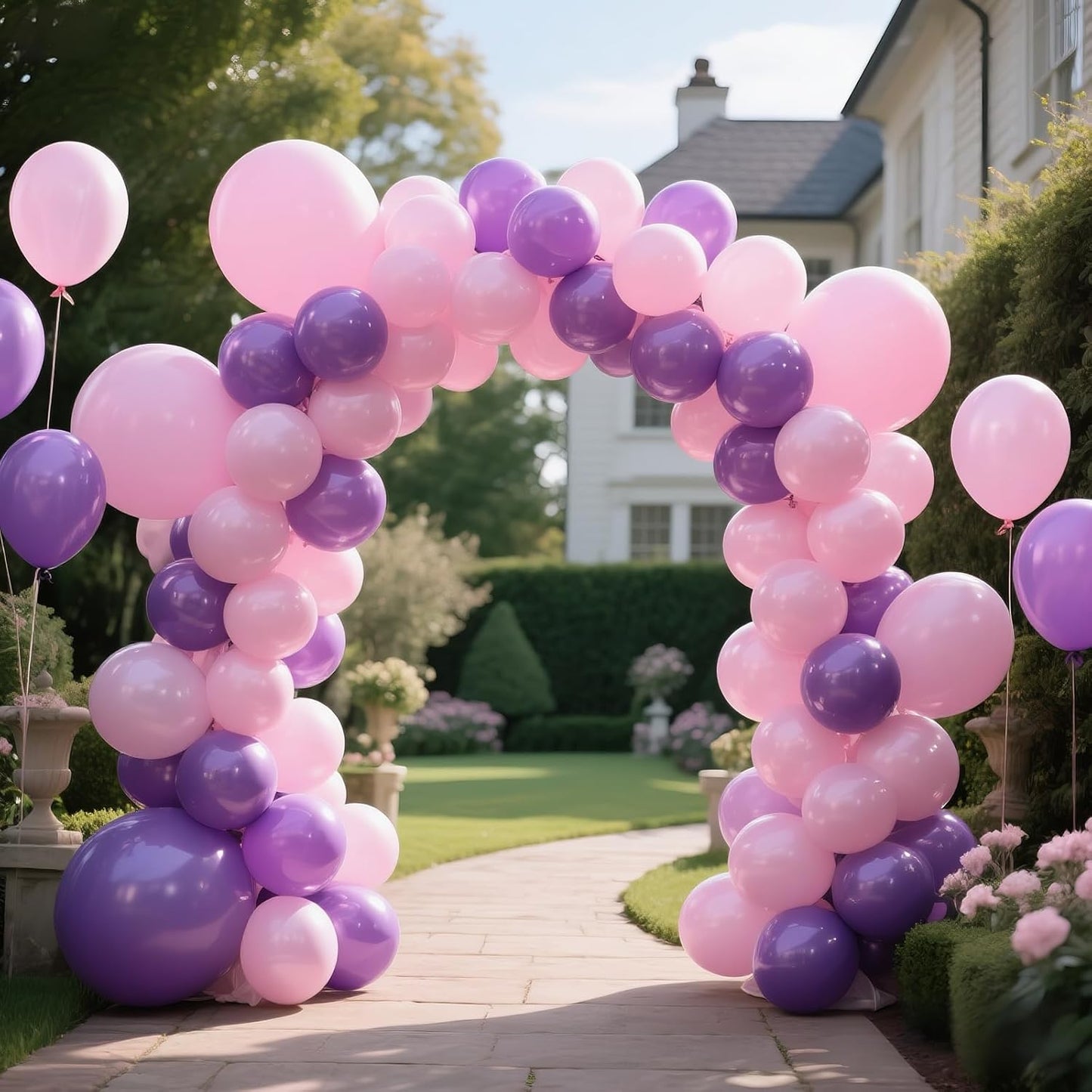 KAWKALSH Light Pink Balloon Arch Kit 111Pcs 18 12 5 Inch Latex Party Balloons Garland for Birthday Baby Shower Wedding Engagement Anniversary Christmas Party Decorations