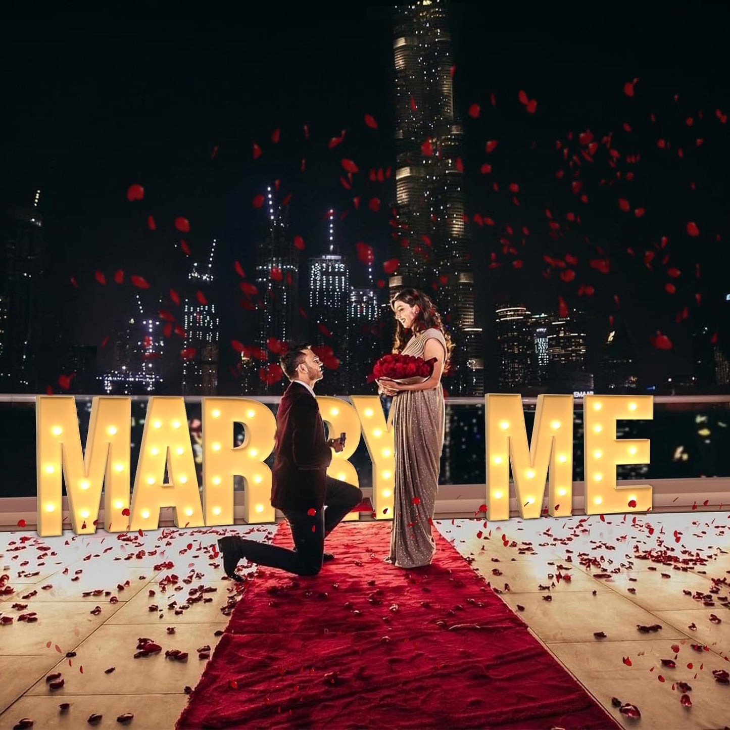 Marquee Letters 4 Feet Tall Large Light Up Letters G Happy Birthday Decorations Marry Me Engagement Party Decor Yellow Light Birthday Decorations Balloon Arch Kit Foam Sign G