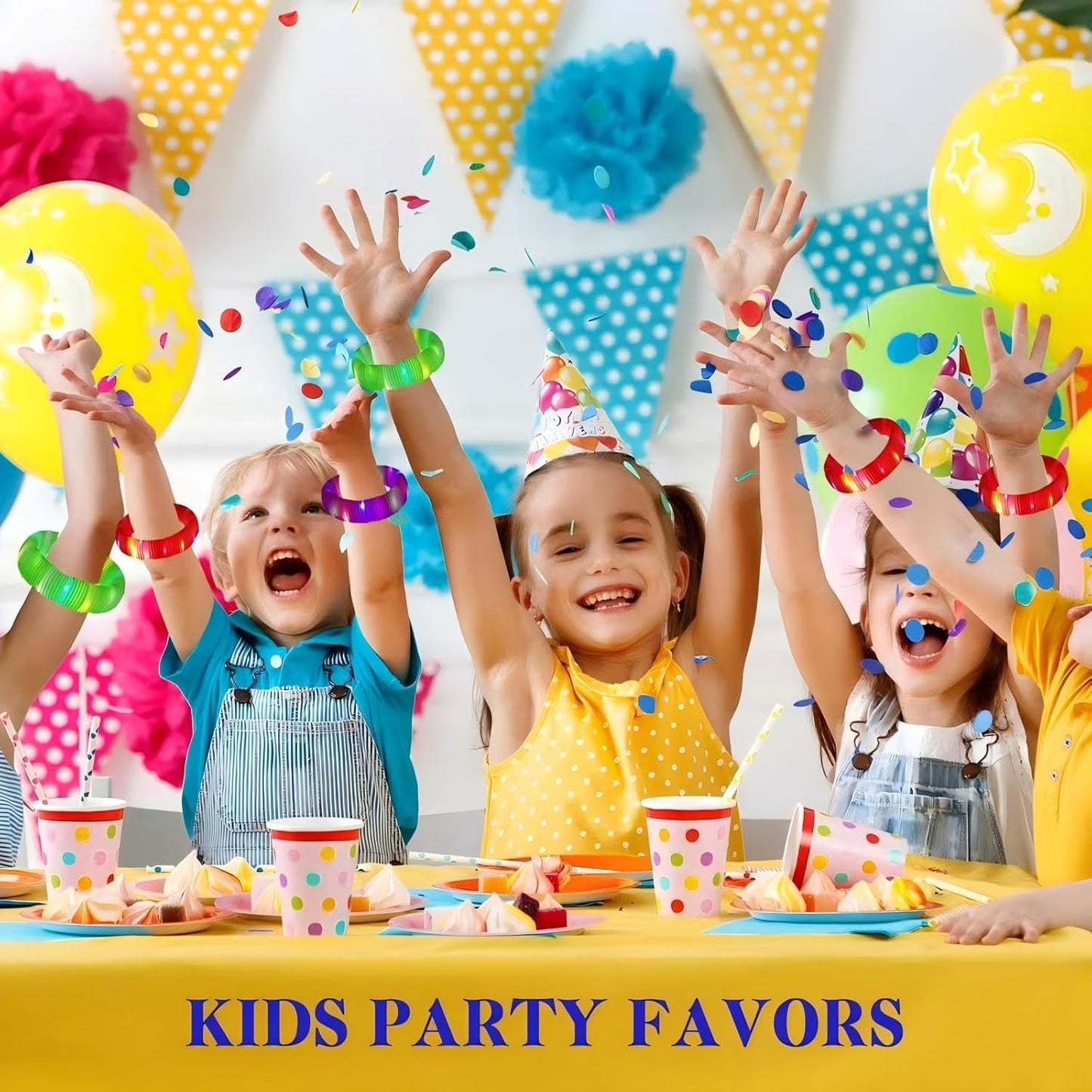 Orange 12 Pack Light Up Party Favors Supplies,Bulk Glow Sticks Bracelet,Necklace Accessories for Kids,Birthday Return Gifts Treats,Easter Basket Goodie Bag Stuffer Fillers for Boys Girls