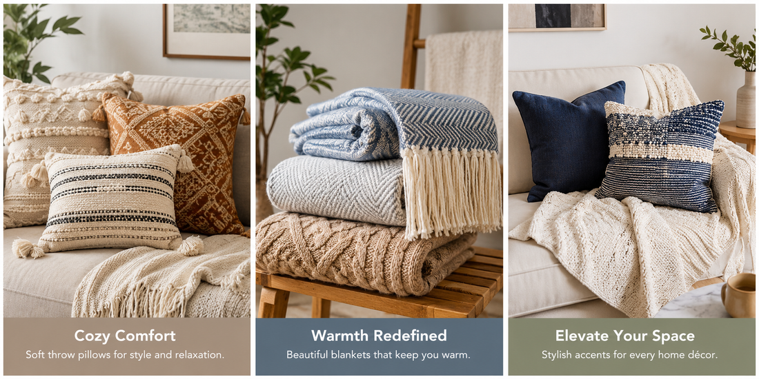 Throw Pillows & Blankets: Cozy Home Décor for Comfort & Style