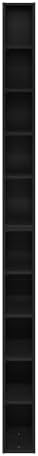 Furinno Fulda Book Shelf, 10-Tier Bookshelf, Space Saving Storage Shelf Bookcase - Image 7