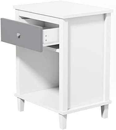 White-Gray Night Stand, Nightstand - Image 3