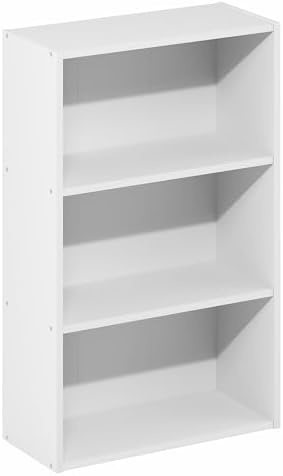 Furinno Basic Book Shelf, 3-Tier Bookshelf, Cube Storage Organizer Bookcase - Image 5