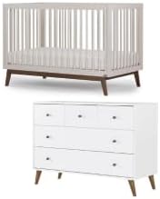 dadada Baby Harmony Set, Nursery Furniture Set. Baby Crib and Dresser Combo. by dadada