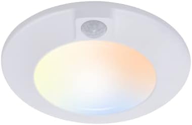 CLOUDY BAY 5 Color Motion Sensor Ceiling Light, 120V CRI90 10W, 6.5 inch by CLOUDYBAY