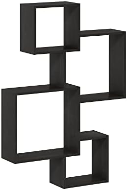 Furinno Rossi Interweave Wall Mount Floating Cube Shelf - Image 5
