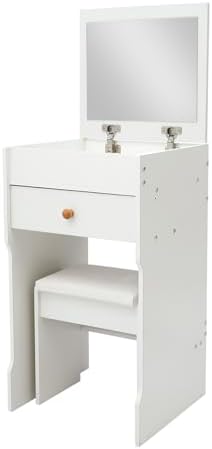 Compact 3 in 1 Makeup Vanity Table, Small Space Saving Vanity Desk by Unknown