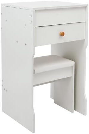 Compact 3 in 1 Makeup Vanity Table, Small Space Saving Vanity Desk - Image 6