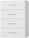 ROOMTEC 19.5" 4 Drawer Short Tower Closet Unit, Modular Closet System by ROOMTEC