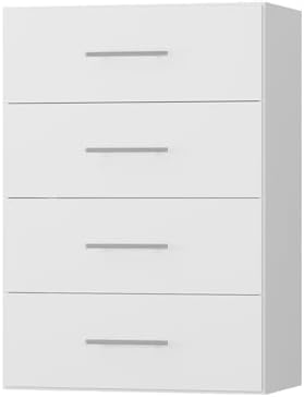 ROOMTEC 19.5" 4 Drawer Short Tower Closet Unit, Modular Closet System by ROOMTEC