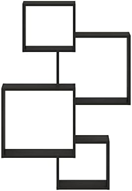Furinno Rossi Interweave Wall Mount Floating Cube Shelf - Image 6