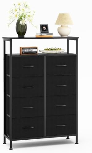 DUMOS Tall 8 Drawer Dresser for Bedroom, Storage Chest of Drawers Cabinet by DumosLifestyle