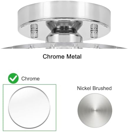 Lxybcce Chrome Crystal Ceiling Light Fixture - Image 6