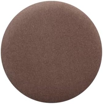 TOV Furniture Dex Small Round Ottoman Footstool, Vegan Mohair - Image 5