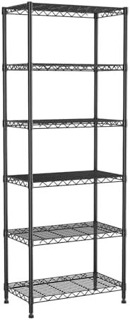6-Tier Wire Rack Shelving, Metal Shelf Racks by Vanzbon