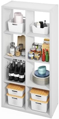 Furinno HERMITE Kitchen Island, 8-Cube Coffee Bar, Extra Thick Kitchen Storage by Furinno-FitsYourSpaceFitsYourBudget