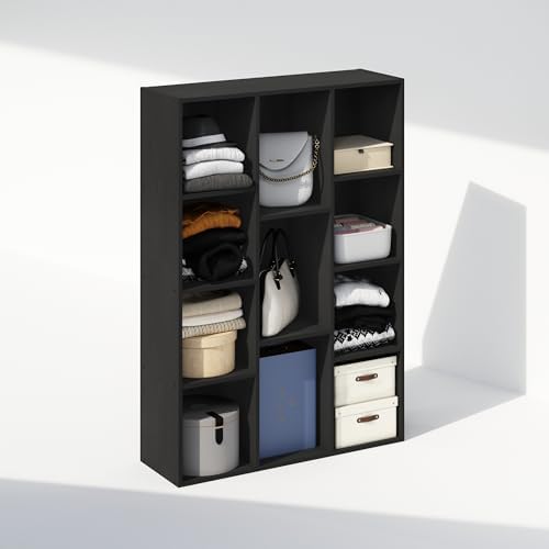 Furinno Reed Closet Organizers and Storage, 11-Cube Closet Organizer, Open - Image 4