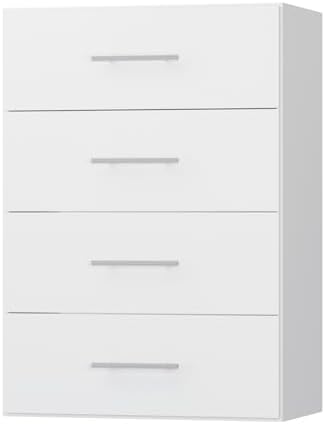 4 Drawer Short Tower, Modular Wood Closet System Organizer by Unknown