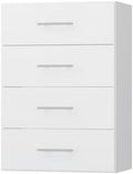 4 Drawer Short Tower, Modular Wood Closet System Organizer by Unknown