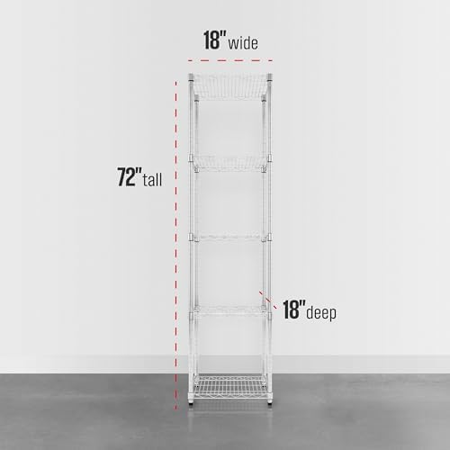SafeRacks 5-Tier NSF Wire Shelving Unit - Image 3