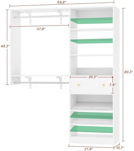 Closet System with Drawer - Image 3