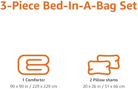 Amazon Basics 3-Piece Soft, All-Season Microfiber Kid's Comforter and Pillow - Image 3