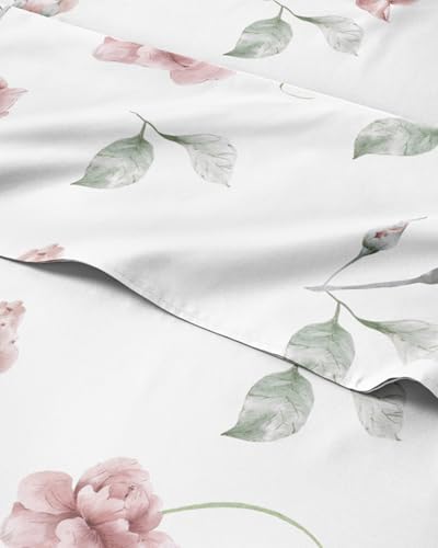 Queen 4 Piece Boho Botanical Floral Sheet Set by CGKUnlimited