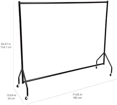 Amazon Basics Heavy Duty Portable Rolling Garment Rack, Hanging Clothes - Image 6