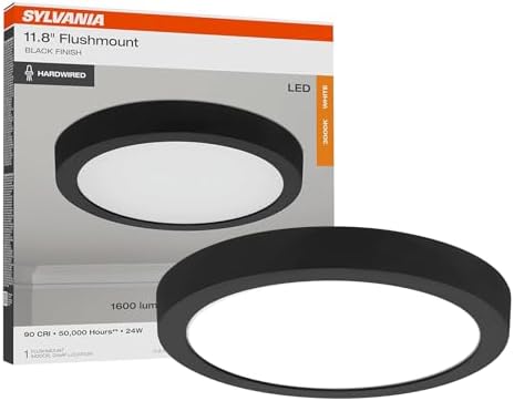 Sylvania 12" LED Flush Mount Ceiling Light Fixture, 1600 LMS, Warm White by LEDVANCE