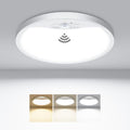 8.7Inch Motion Sensor Ceiling Light Wired, 3000K/4000K/6500K LED Flush Mount by Hepside