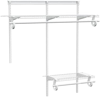 2-4 Ft. White Custom Insert Wire Closet Organizer System Kit by PROWORX