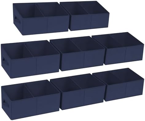 DIMJ Large Closet Shelf Organizer Bins 8Packs by DiMJ