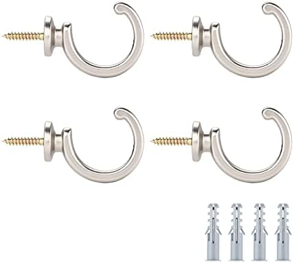 DeSS 4Pack Curtain Holdbacks Curtain Tiebacks Hooks Wall Mounted Curtain Hooks by DeSS
