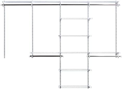 Rubbermaid Configurations Custom Closet Kit, 4-8 Ft. Adjustable Metal Wire - Image 4