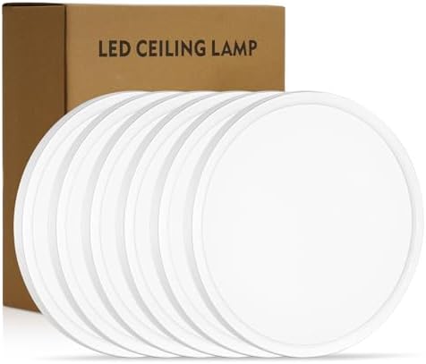 6 Pack 11.4 Inch LED Flush Mount Ceiling Light by Unknown
