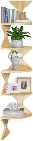 Corner Shelf Wall Mounted, Zigzag Corner Floating Shelves - Image 5
