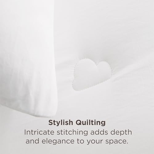 Bedsure King Size Comforter Set White, Soft Prewashed Down Alternative 3Pcs - Image 5
