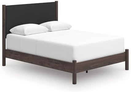 Signature Design by Ashley Boho Queen Upholstered Panel Bed Frame by Unknown
