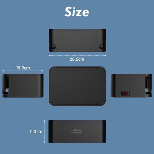 Power Strips with Cable Management Box, Surge Protector - Image 4