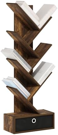 Furinno Tree Book Shelf, 7-Tier Bookshelf, Tree Bookcase by Furinno-FitsYourSpaceFitsYourBudget