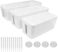 DUNCHATY Cable Management Box 3 Pack by DUNCHATY