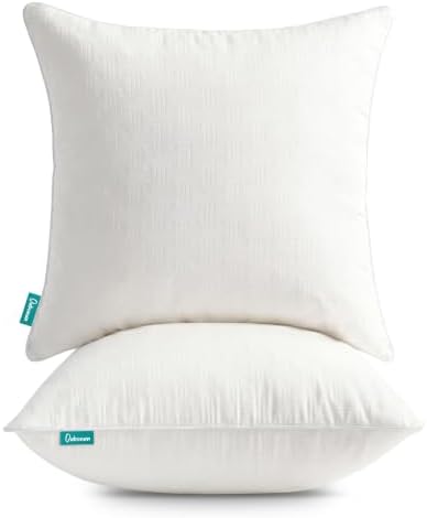Oubonun Throw Pillow Inserts 20x20 Set of 2, Decorative Throw Pillows by Oubonun