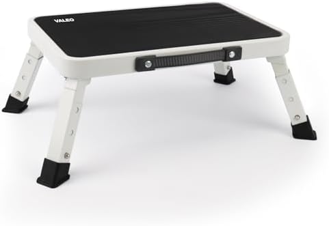 Valeo Folding Step Stool, Adjustable Step Stool by Valeo