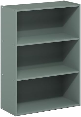 Furinno PASIR Book Shelf, 3-Tier Bookshelf, Storage Shelves Bookcase, 9.7 x - Image 6