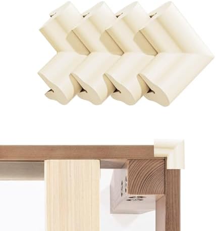 Bed Frame Corner Protector: 4 Pack Foam Rubber Bumpers by Wome