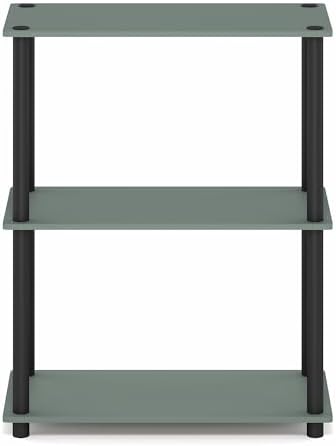 Furinno Turn-N-Tube Storage Shelves, 3-Tier Book Shelf, Corner Shelf, Toolless - Image 6