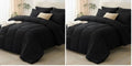 CozyLux Queen Comforter Set Black by CozyLux