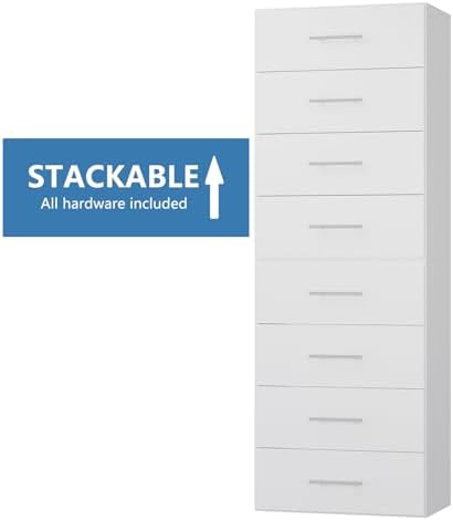 4 Drawer Short Tower, Modular Wood Closet System Organizer - Image 6
